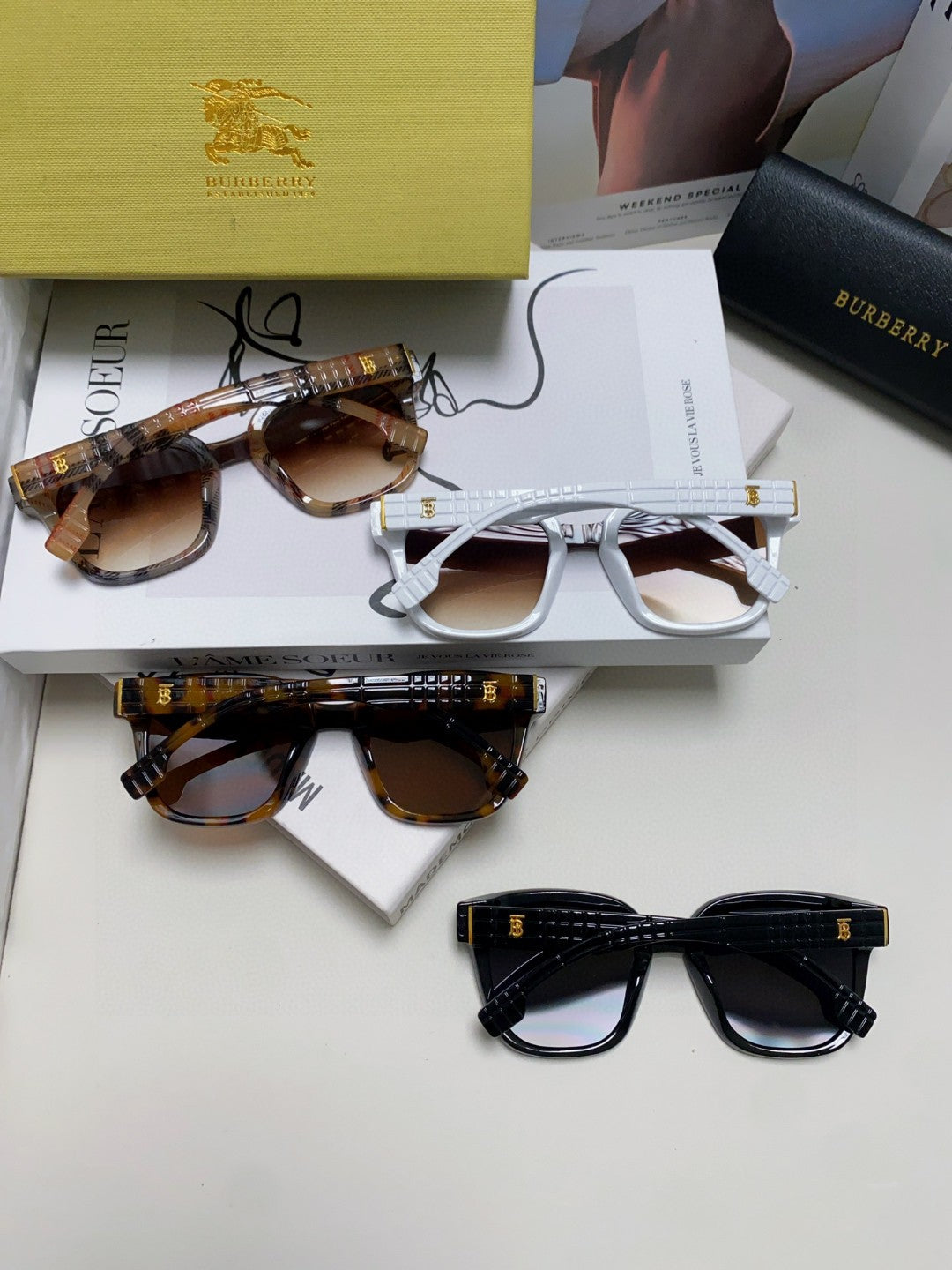 Burberry BE5446 Fashion Brown Lens Sunglasses for Men & Women - detail image 8