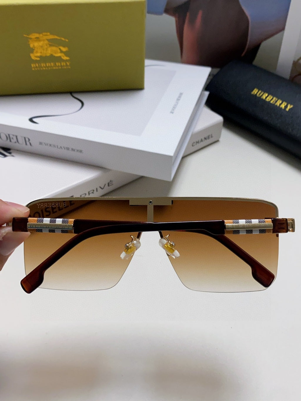 Burberry Fashion Brown Lens Sunglasses for Men - detail image 4