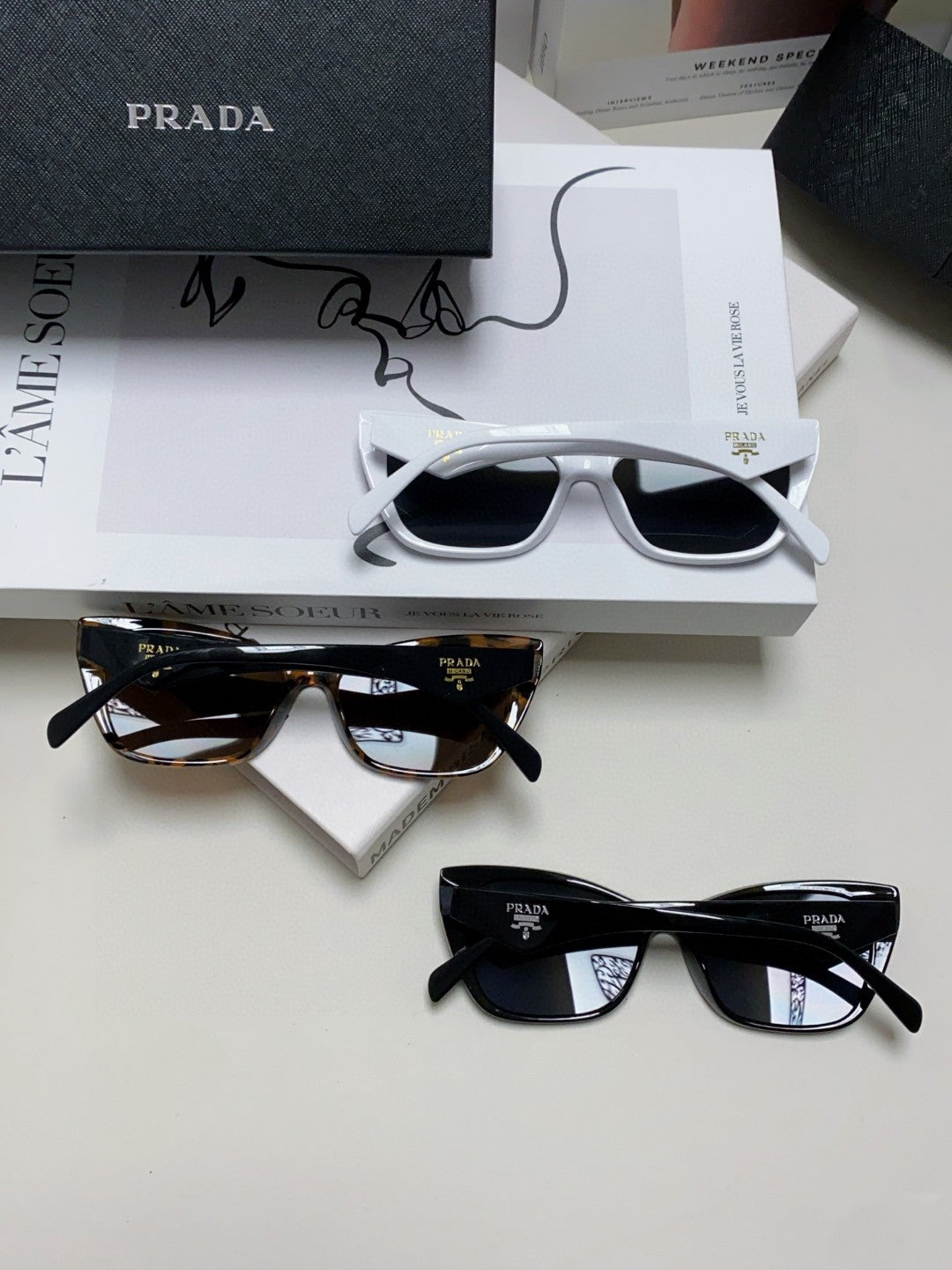 Prada Fashion Brown Lens Sunglasses for Men & Women - 415710 - detail image 8