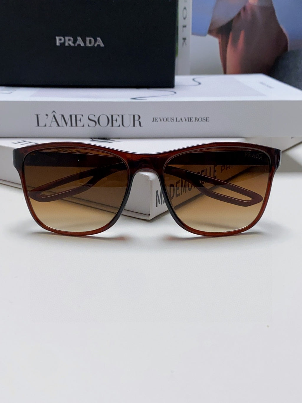 Prada Polarized Fashion Brown Lens Sunglasses for Men & Women - 415707 - detail image 6