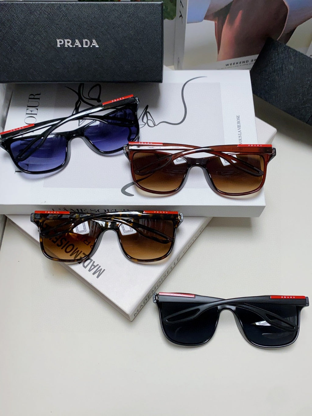 Prada Polarized Fashion Brown Lens Sunglasses for Men & Women - 487111 - detail image 8