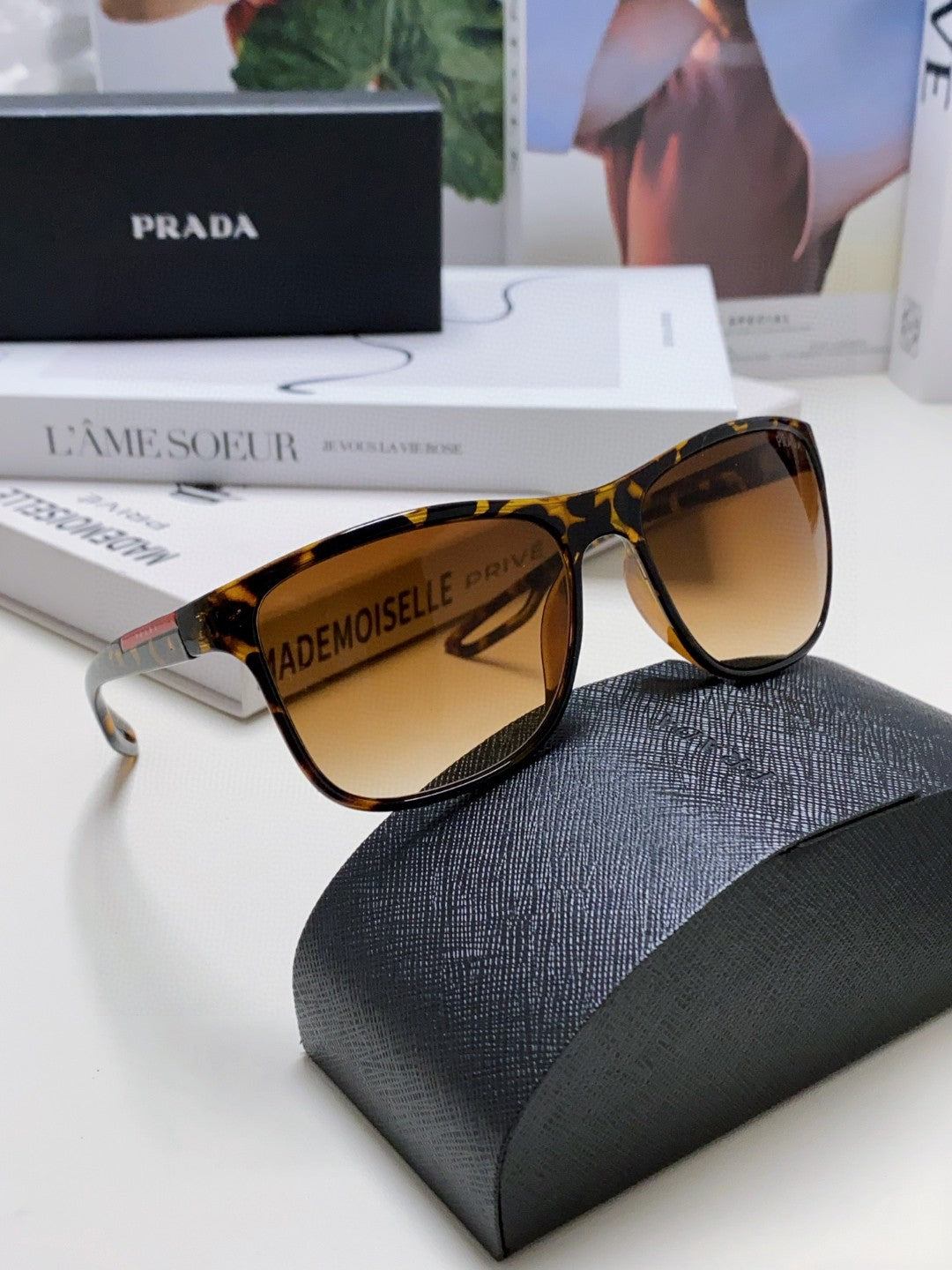 Prada Polarized Fashion Brown Lens Sunglasses for Men & Women - 415708 - detail image 7