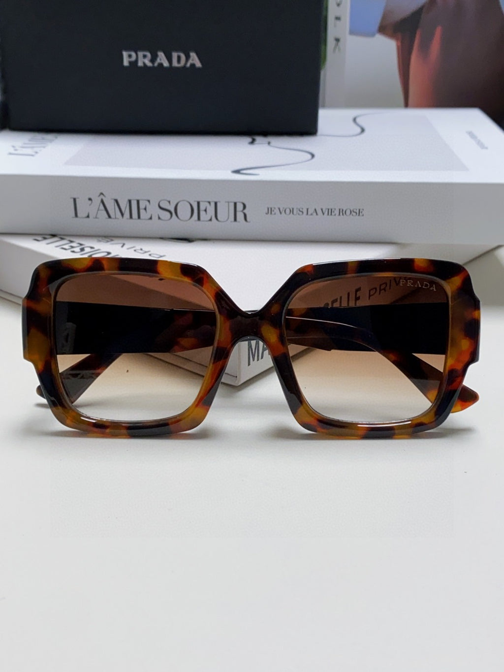 Prada Fashion Brown Lens Sunglasses for Men & Women - 415715 - detail image 8