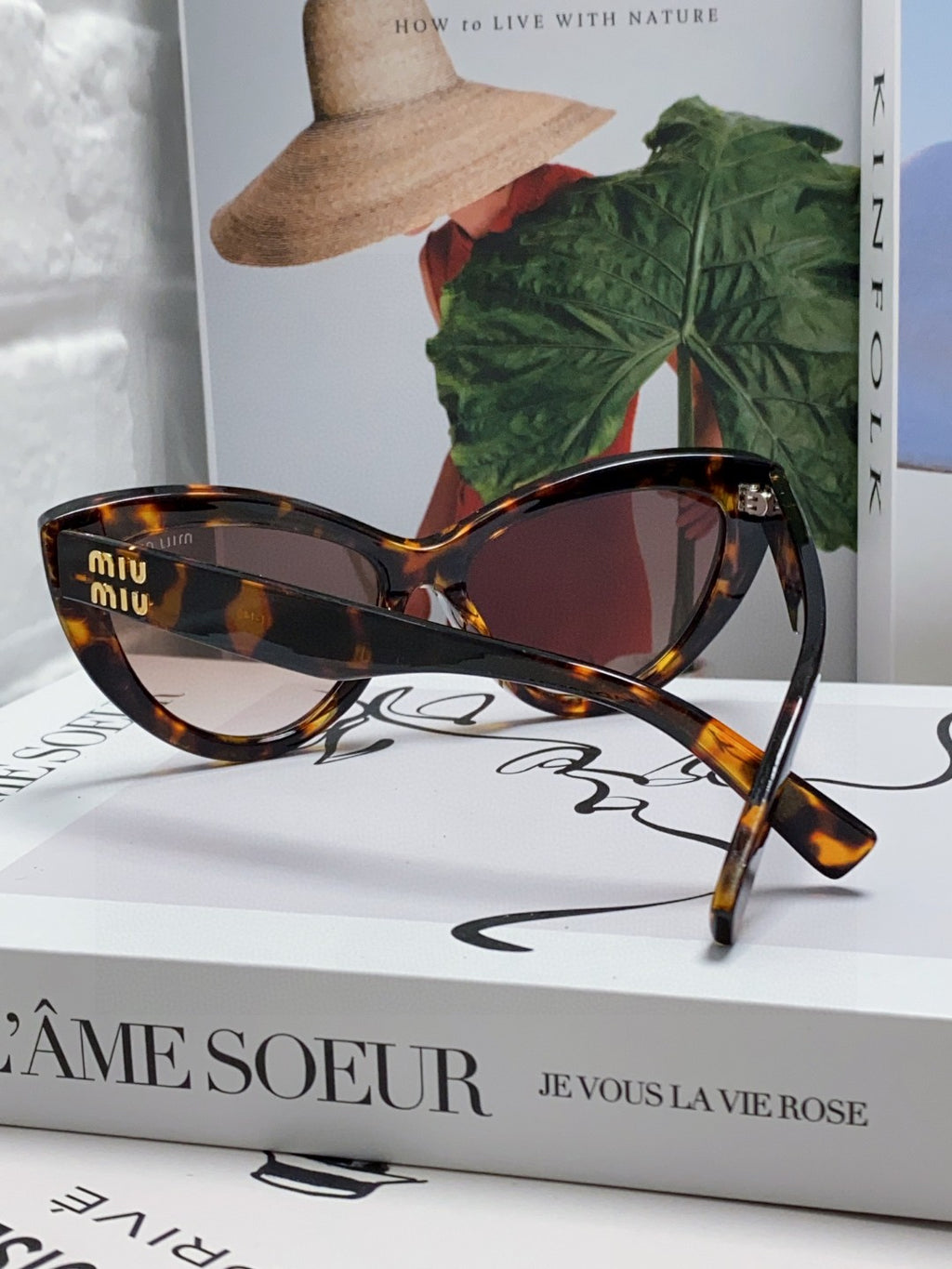 Miu Miu Cat-Eye Brown Lens Sunglasses for Men & Women - 432707 - detail image 4
