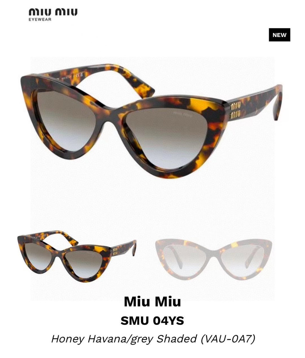 Miu Miu Cat-Eye Brown Lens Sunglasses for Men & Women