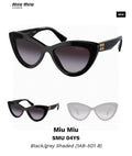 Miu Miu Cat-Eye Gray Lens Sunglasses for Men & Women - 432708
