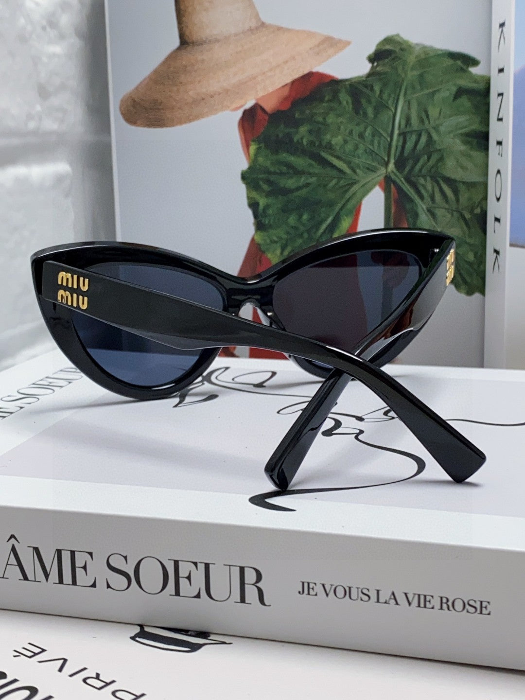 Miu Miu Cat-Eye Gray Lens Sunglasses for Men & Women - 432708 - detail image 4