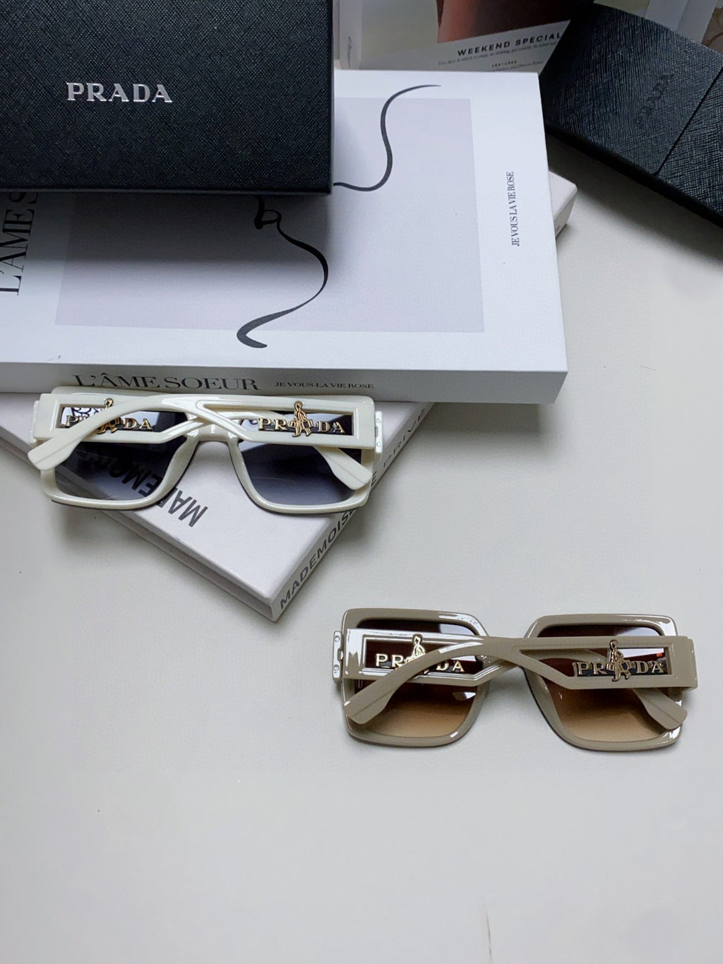 Prada Fashion Silver Lens Sunglasses for Men & Women - 432167 - detail image 8