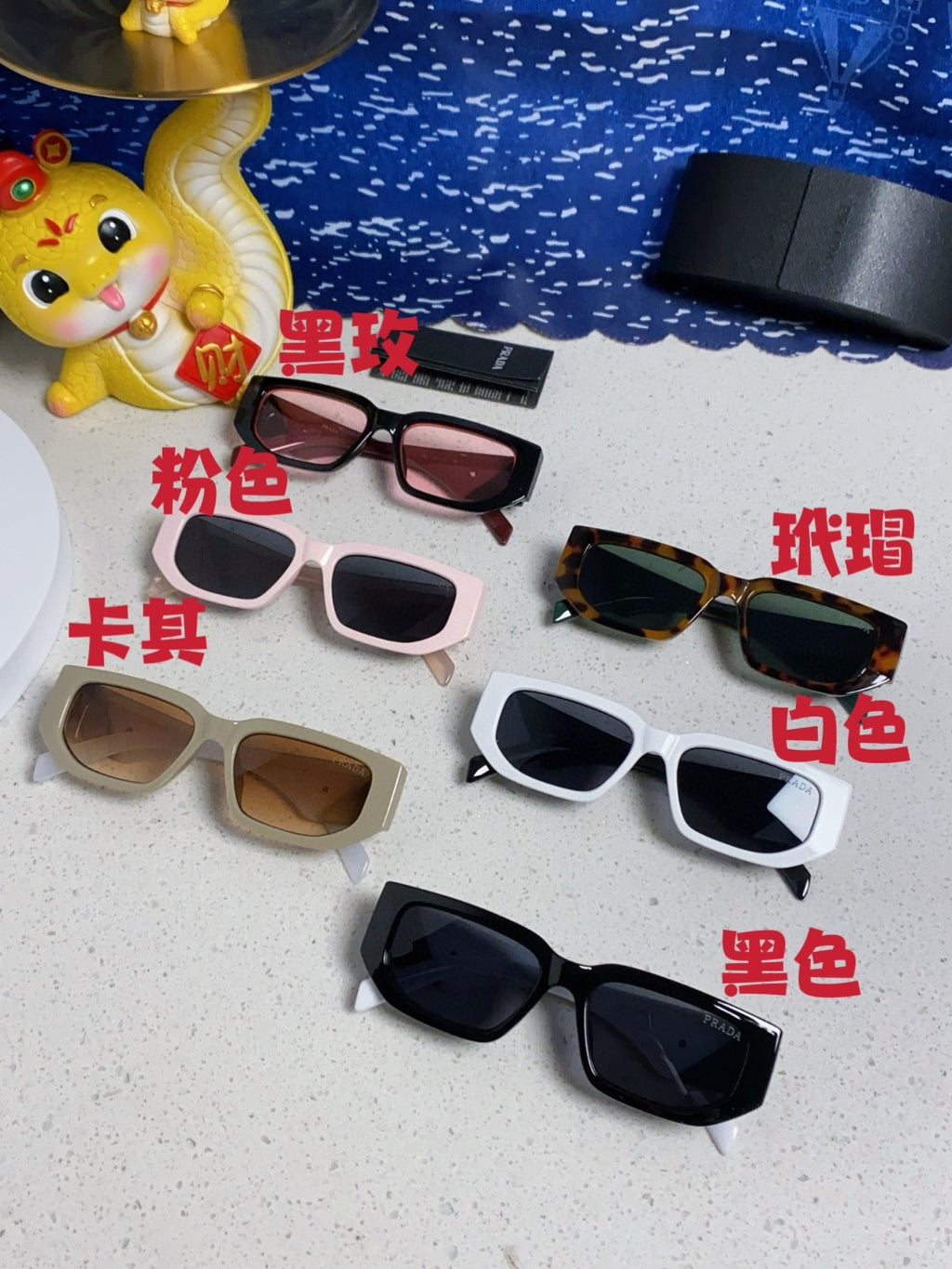 Prada Square Silver Lens Sunglasses for Men & Women - 372076 - detail image 11