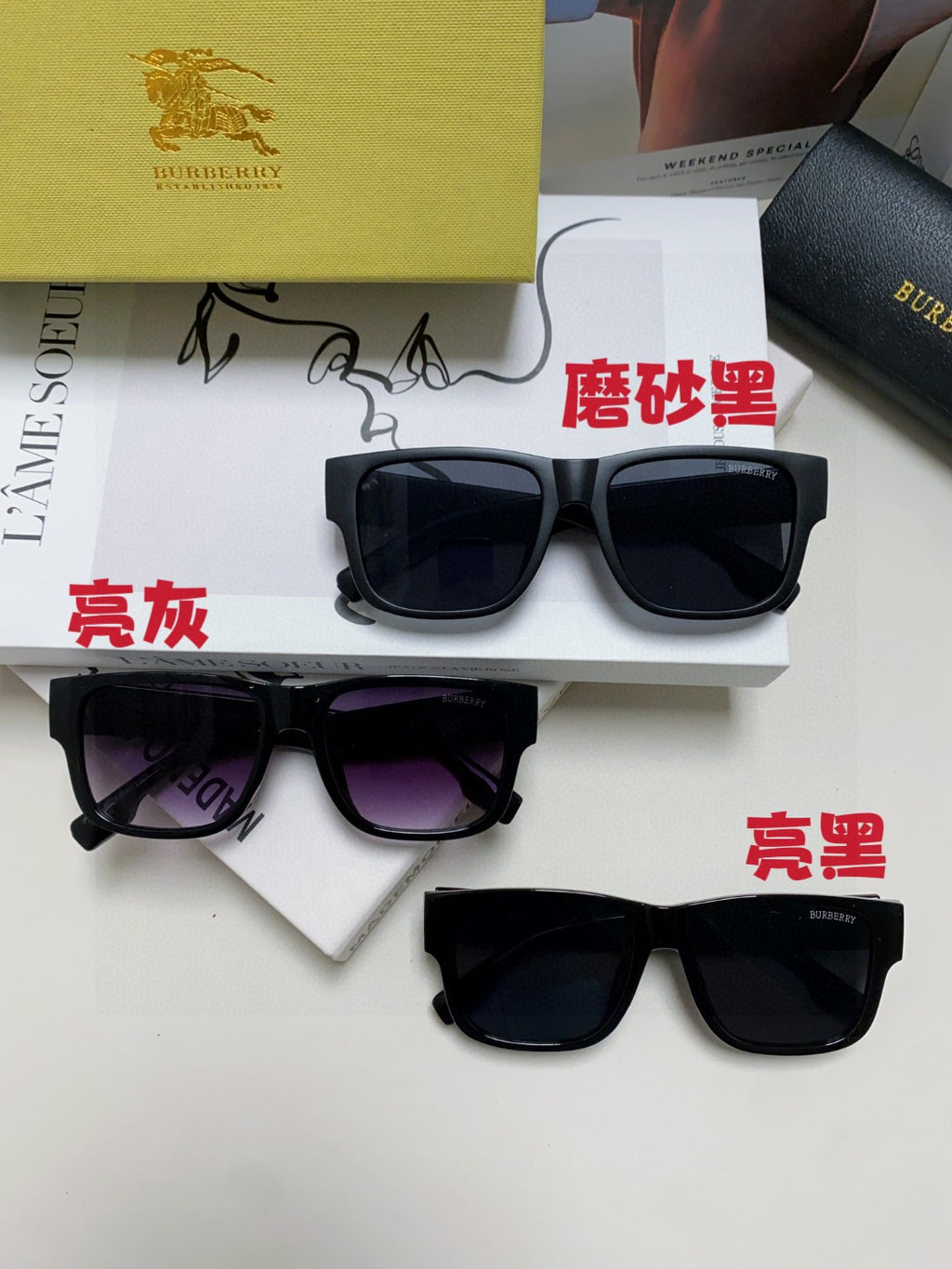 Burberry Fashion Blue Lens Sunglasses for Men & Women - 372331 - detail image 9