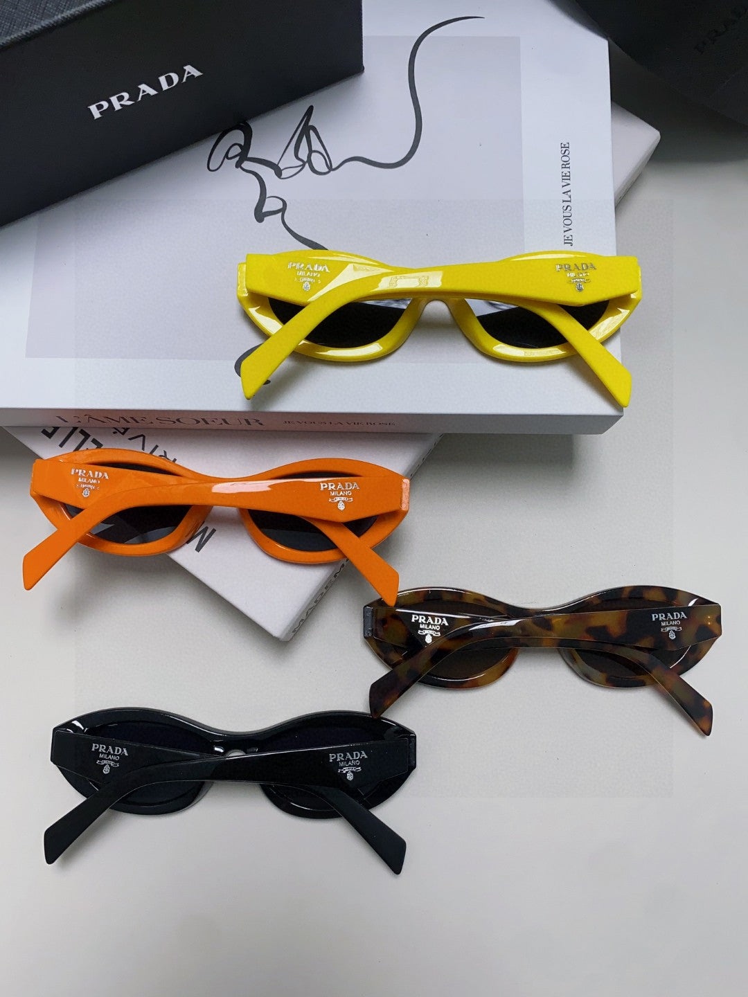 Prada Fashion Brown Lens Sunglasses for Men & Women - 382697 - detail image 7