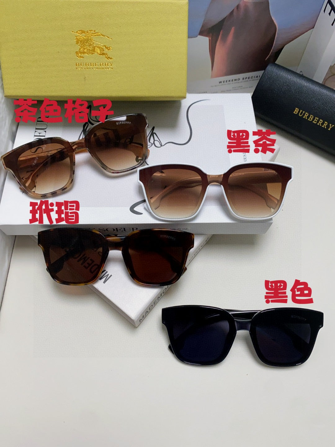 Burberry BE5446 Fashion Brown Lens Sunglasses for Men & Women - 399093 - detail image 9