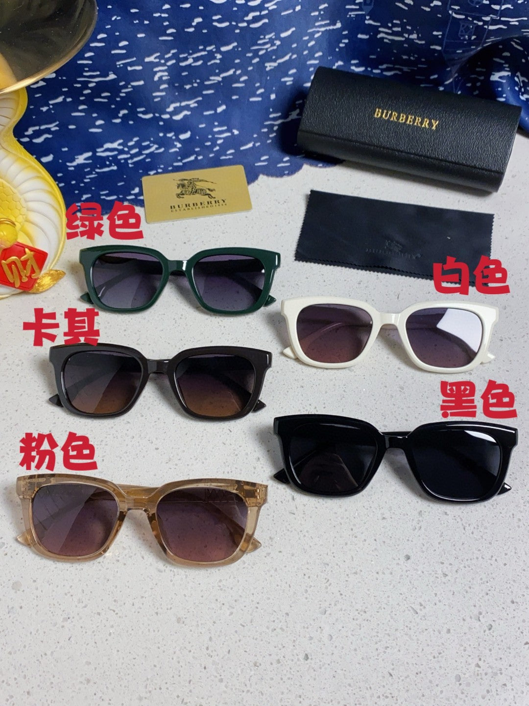 Burberry Polarized Fashion Silver Lens Sunglasses for Men & Women - 399111 - detail image 11