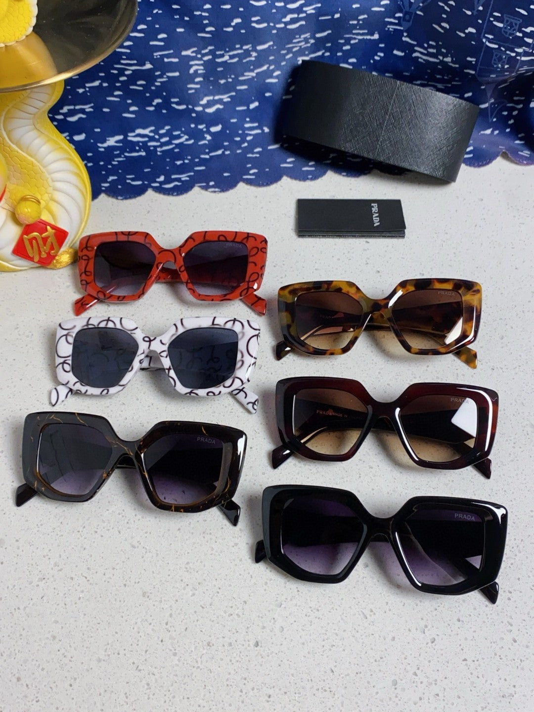 Prada 14ZSF Cat-Eye Silver Lens Sunglasses for Women - 398922 - detail image 12
