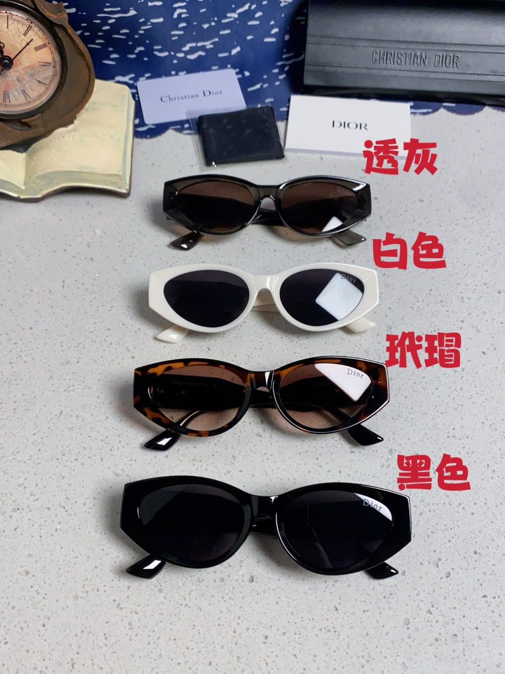 Dior Polarized Fashion Black Lens Sunglasses for Women - 867131 - detail image 12