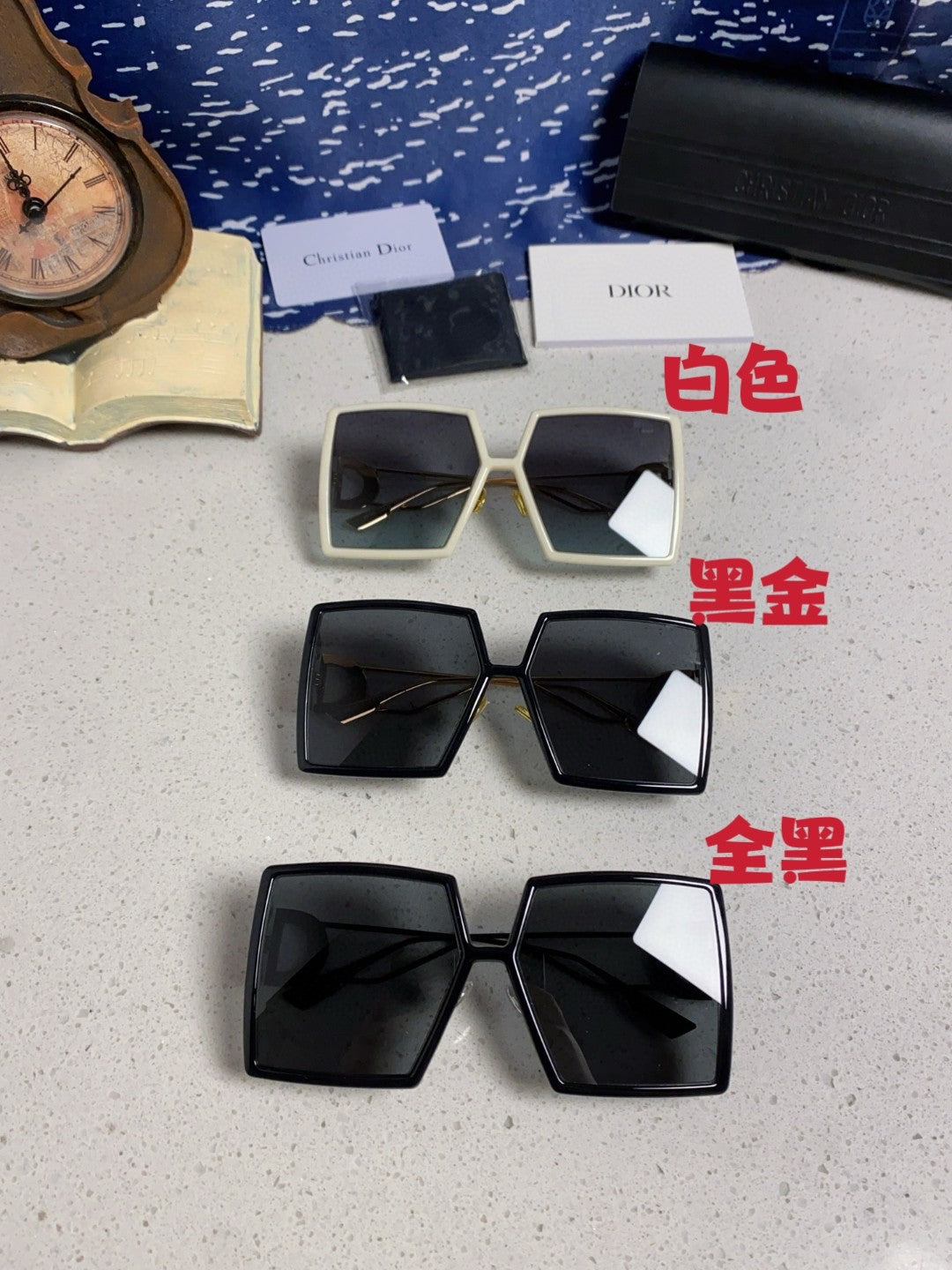 Dior Square Brown Lens Sunglasses for Women - 415412 - detail image 10