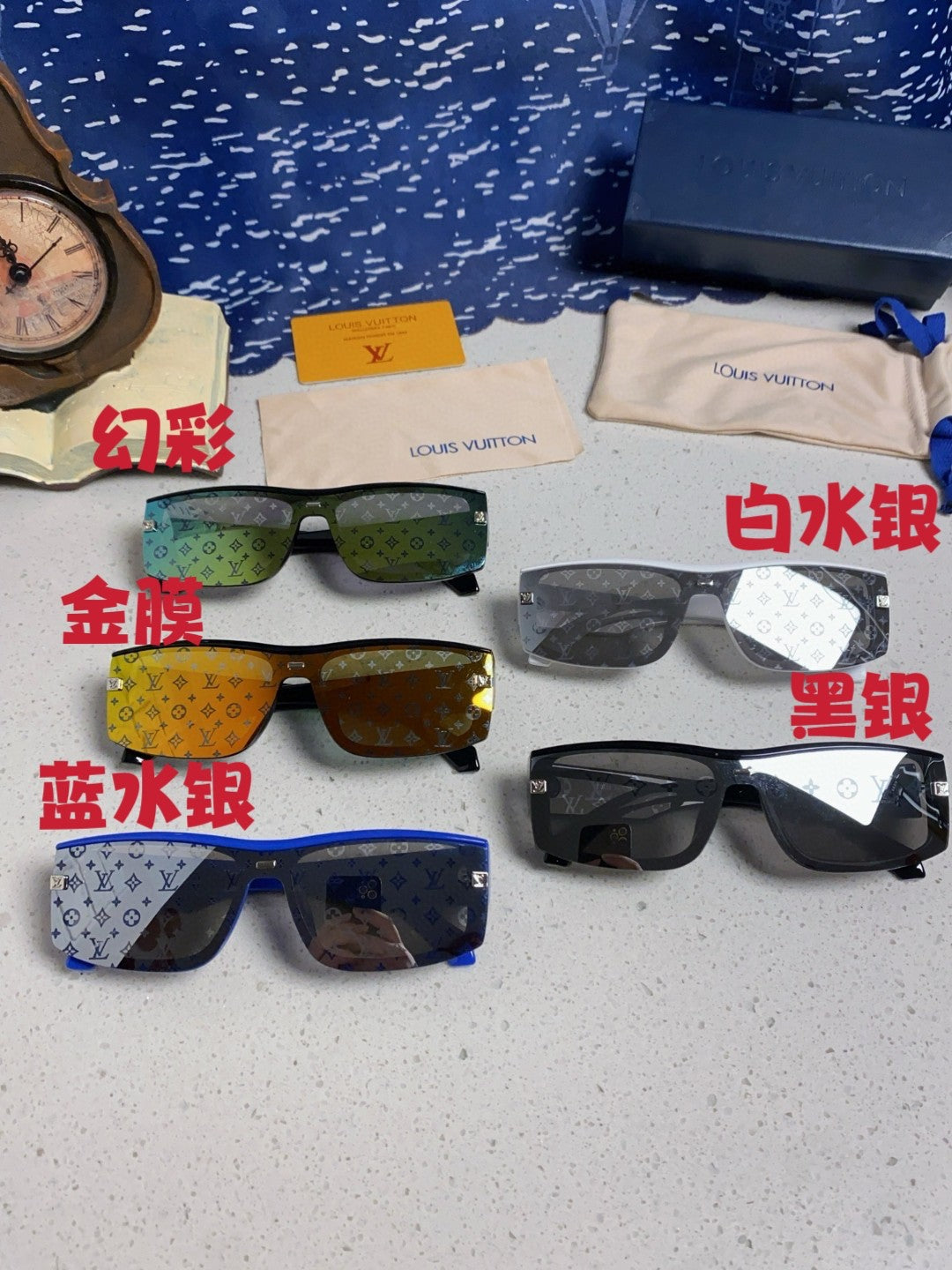 Louis Vuitton Fashion Black Lens Sunglasses for Men & Women - 464661 - detail image 12