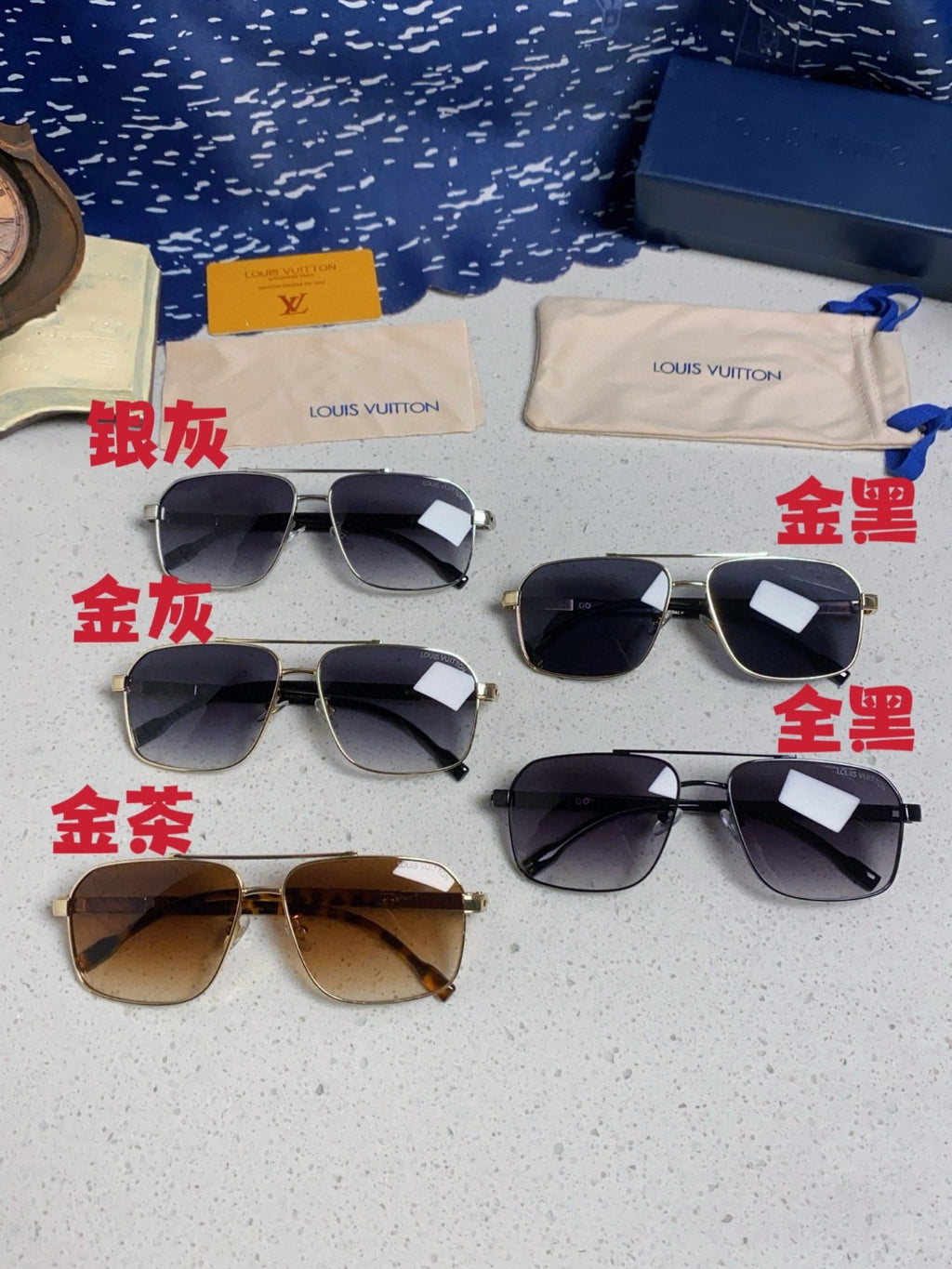 Louis Vuitton Fashion Brown Lens Sunglasses for Men - 132167 - detail image 12