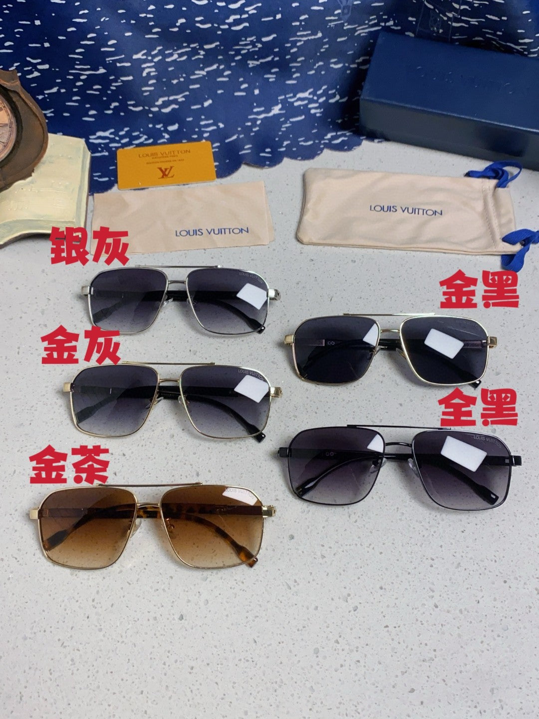 Louis Vuitton Fashion Brown Lens Sunglasses for Men - 132167 - detail image 12