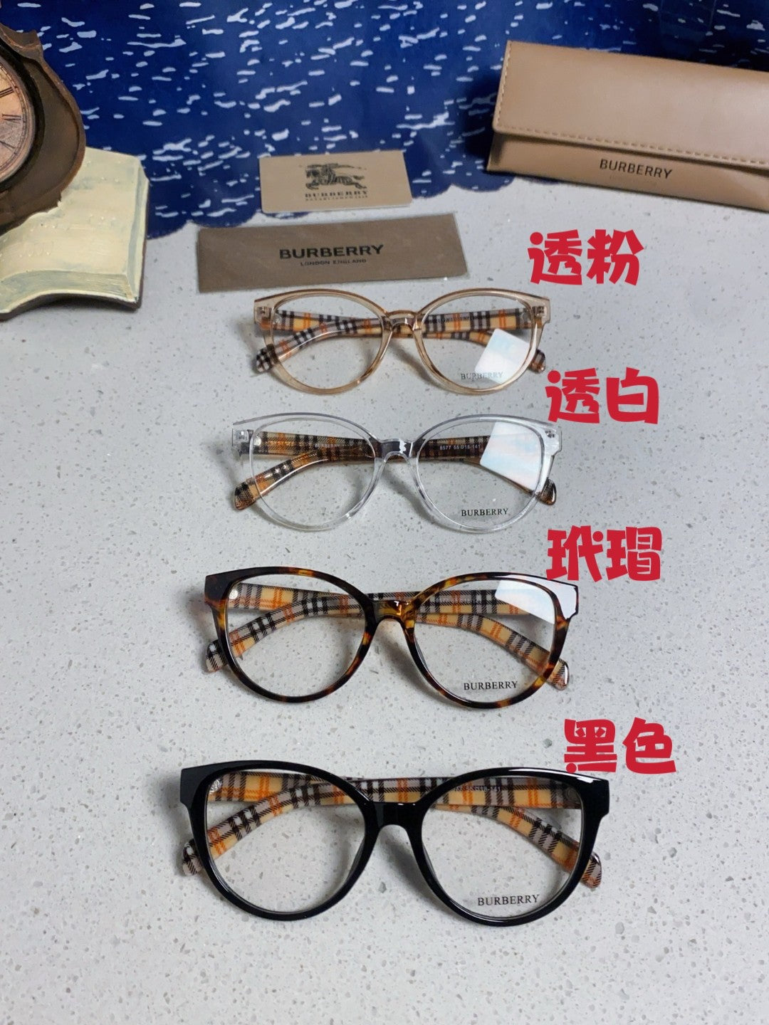 Burberry Blue-Light Fashion Silver Lens Sunglasses for Men & Women - detail image 12