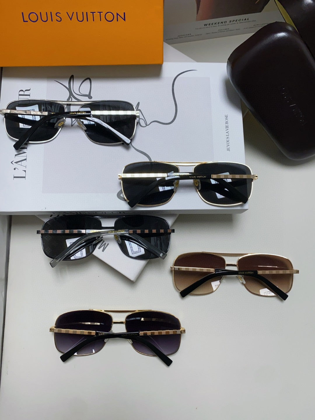 Louis Vuitton Metal Square Silver Lens Sunglasses for Men & Women - 464653 - detail image 7