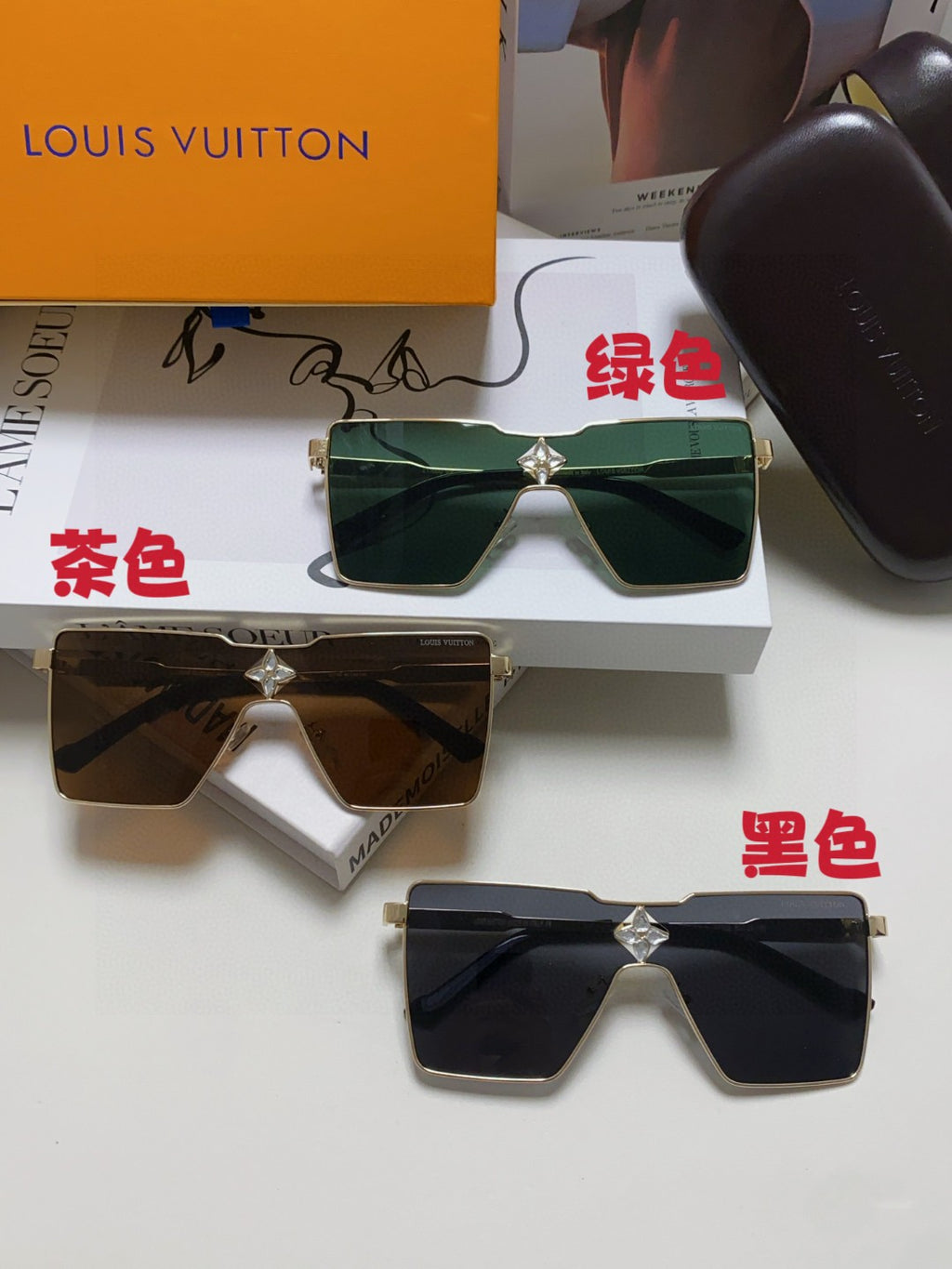 Louis Vuitton Z1700U Metal Fashion Black Lens Sunglasses for Men & Wo - 448629 - detail image 11