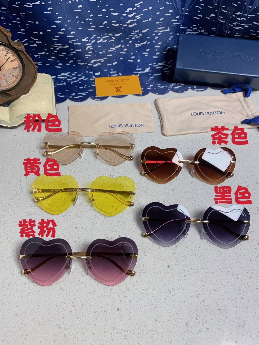 Louis Vuitton Lightweight Rimless Silver Lens Sunglasses for Women - 933758 - detail image 12