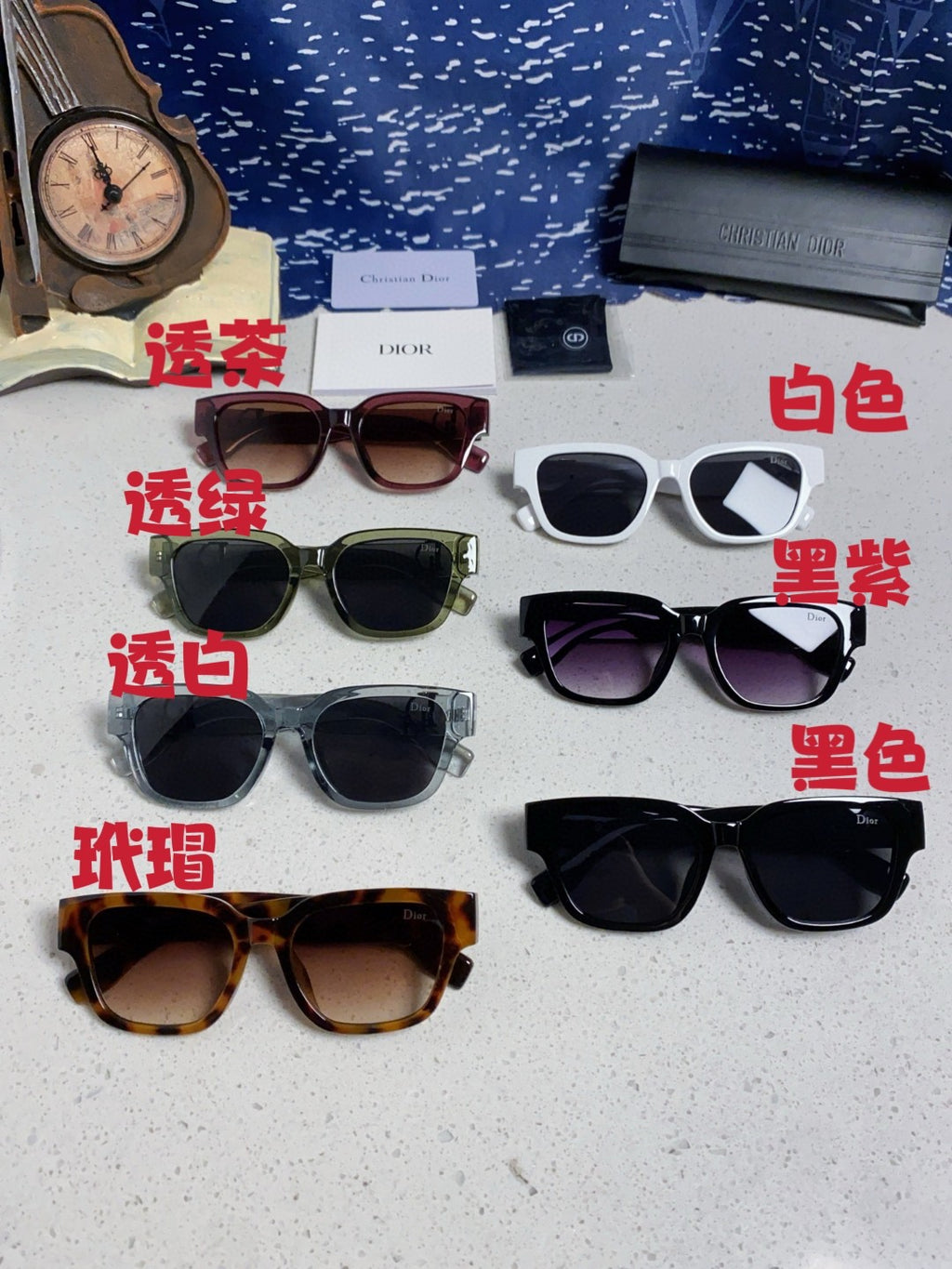Dior Oversized Gray Lens Sunglasses for Women - 382389 - detail image 12