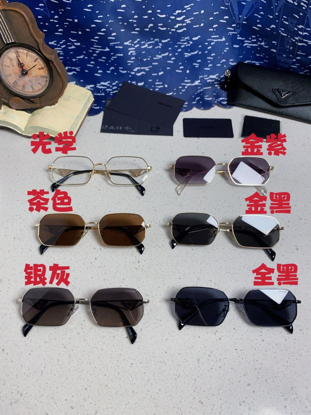 Prada A51S Fashion Silver Lens Sunglasses for Men & Women - 465627 - detail image 12