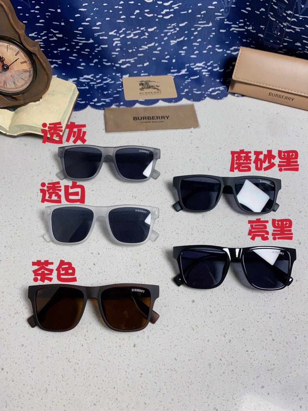 Burberry Fashion Blue Lens Sunglasses for Men & Women - 432511 - detail image 12