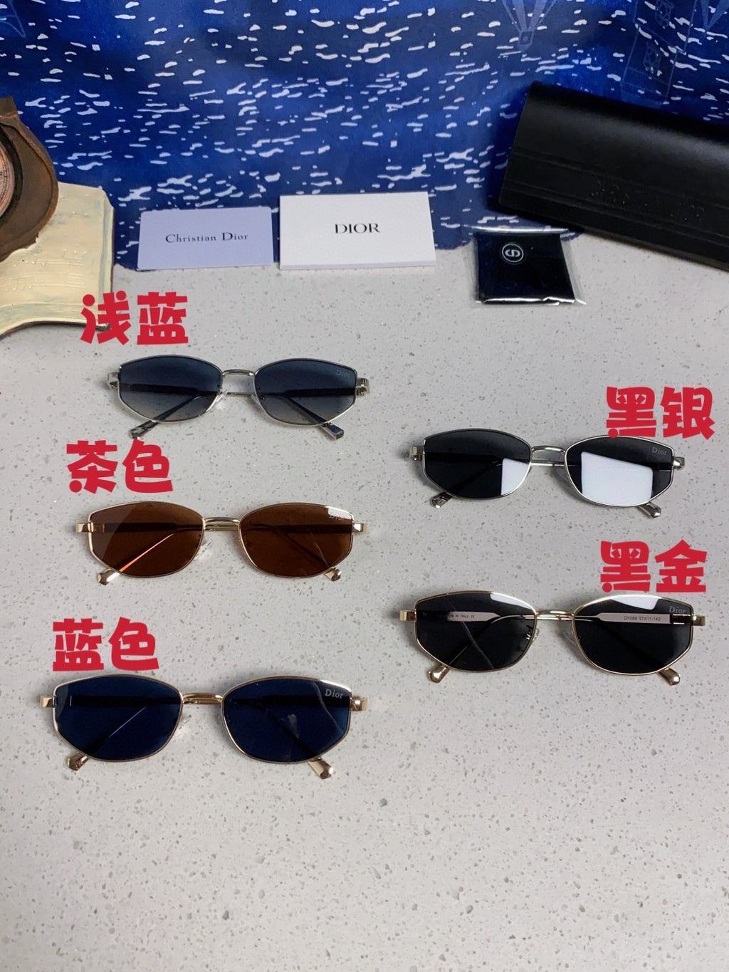 Dior Metal Round Silver Lens Sunglasses for Men & Women - 398708 - detail image 13