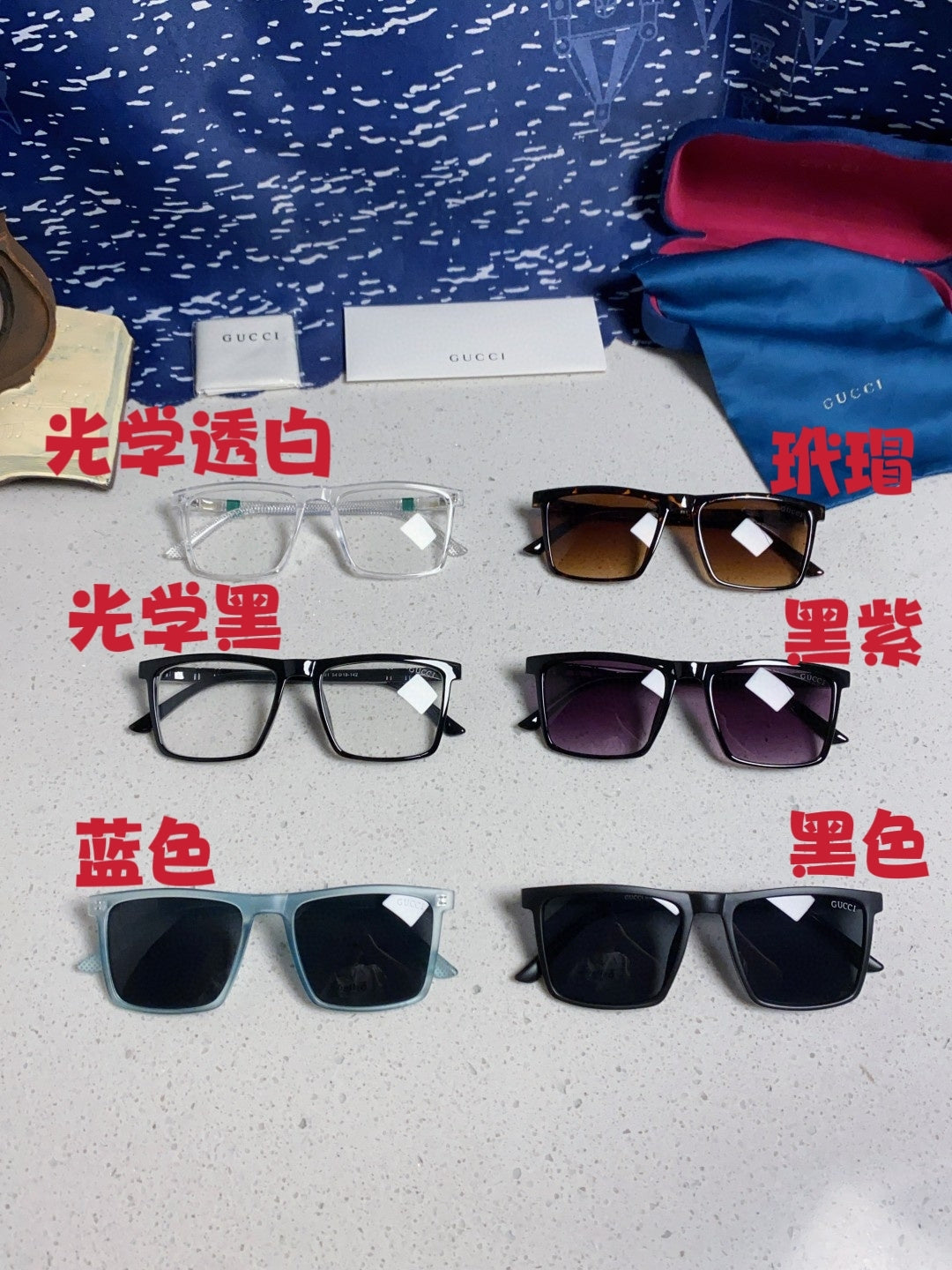 Gucci Polarized Fashion Blue Lens Sunglasses for Men & Women - 414984 - detail image 12