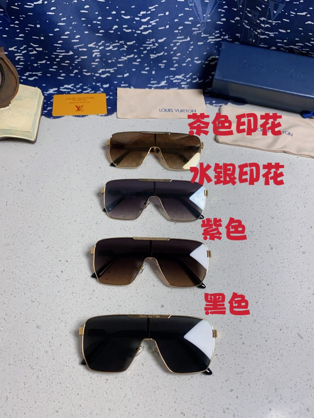 Louis Vuitton Square Silver Lens Sunglasses for Men & Women - detail image 11