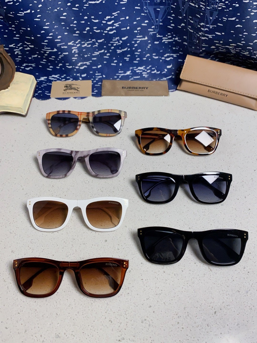 Burberry Folding Fashion Brown Lens Sunglasses for Men & Women - 998320 - detail image 12