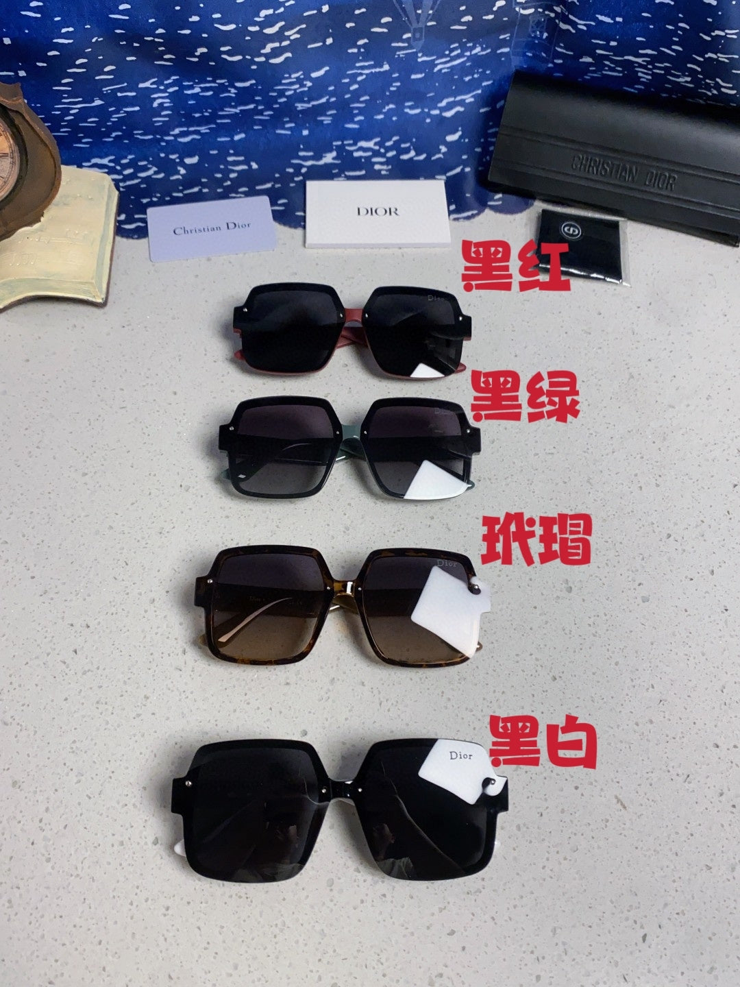 Dior Square Brown Lens Sunglasses for Men & Women - 398774 - detail image 13