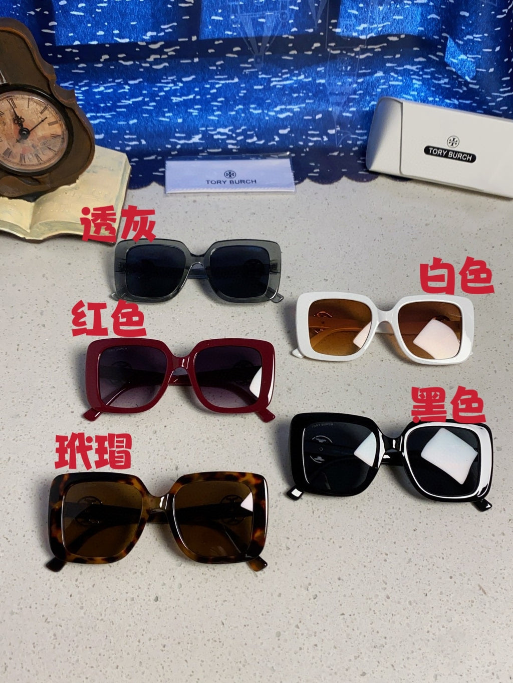 Burberry Square Black Lens Sunglasses for Women - 432510 - detail image 12