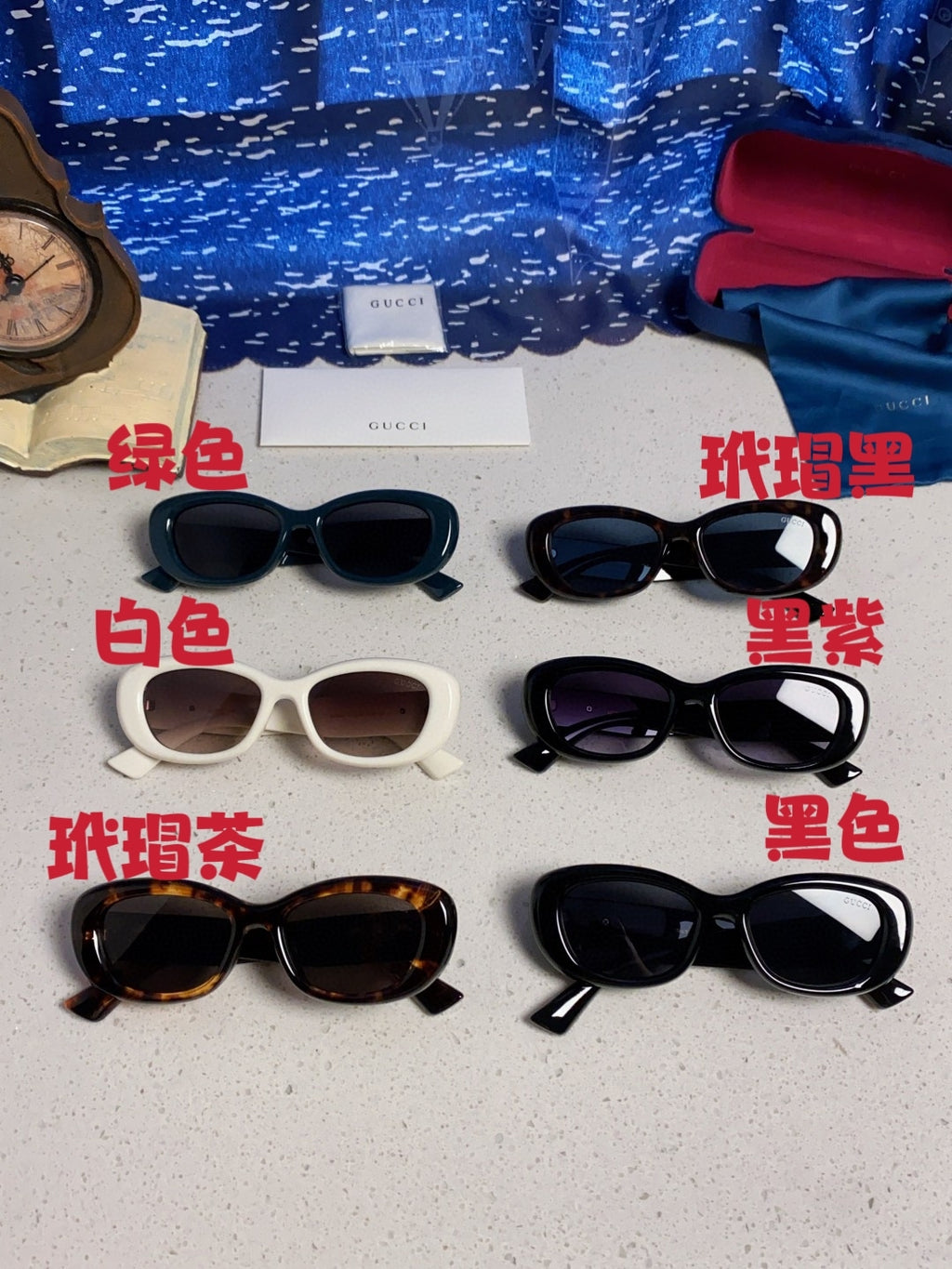Gucci Oval Silver Lens Sunglasses for Men & Women - 357951 - detail image 12
