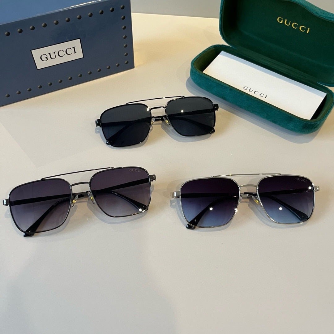 Gucci Metal Aviator Silver Lens Sunglasses for Men & Women - 371514 - detail image 11