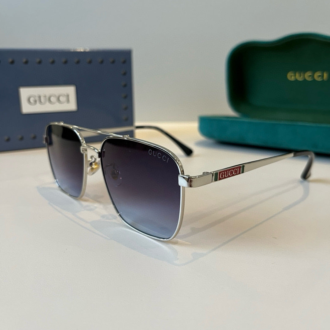 Gucci Metal Aviator Silver Lens Sunglasses for Men & Women - 371514 - detail image 3