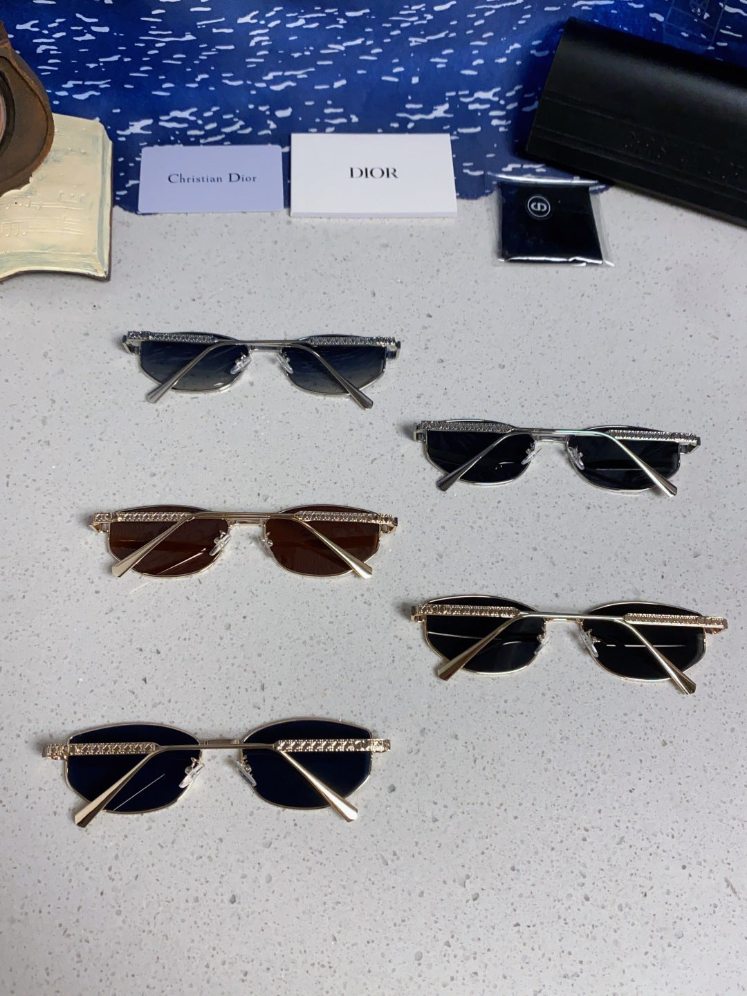 Dior Metal Round Silver Lens Sunglasses for Men & Women - 158405 - detail image 12