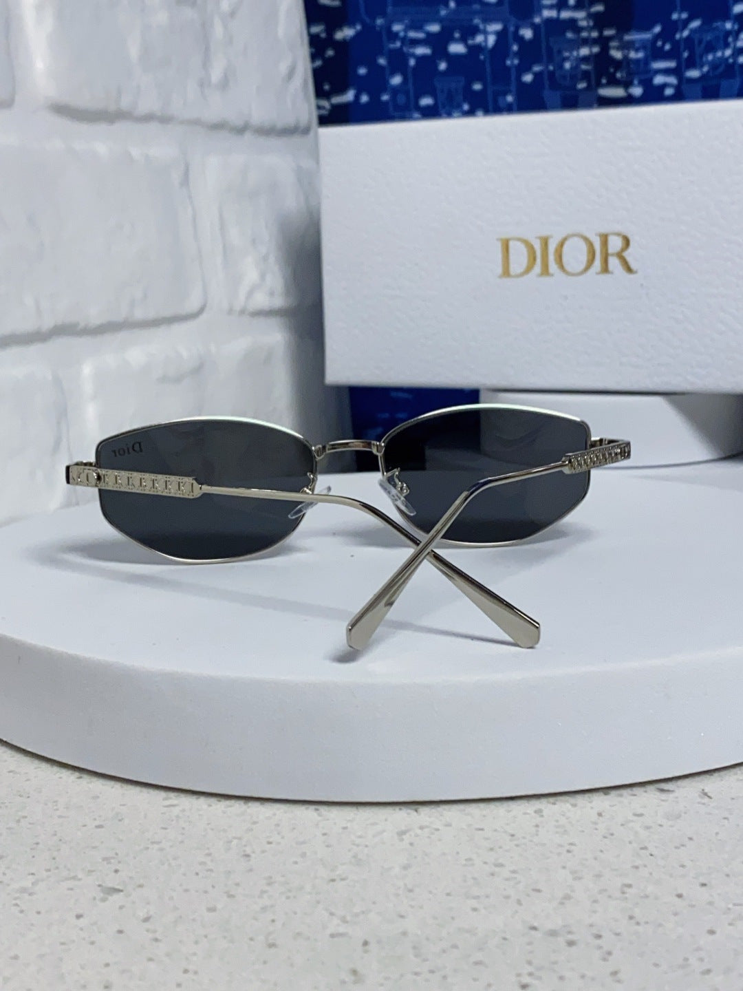 Dior Metal Round Silver Lens Sunglasses for Men & Women - 398708 - detail image 3