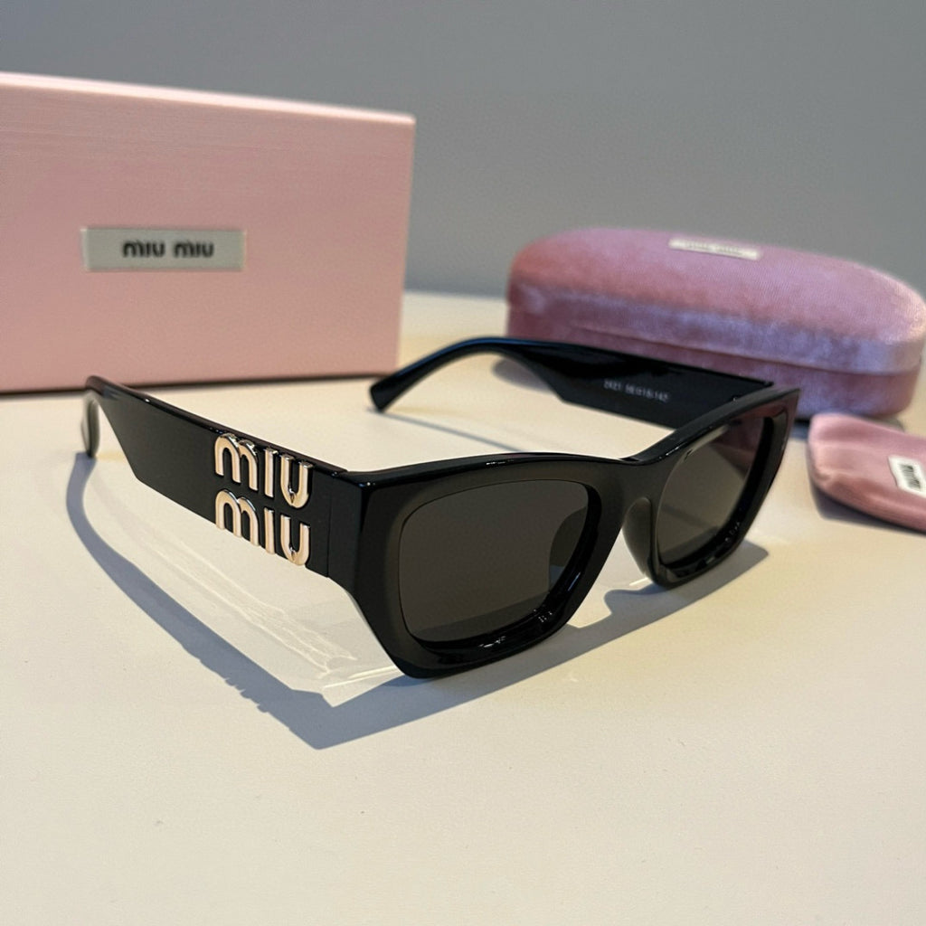 Miu Miu Fashion Black Lens Sunglasses for Men & Women - 432653