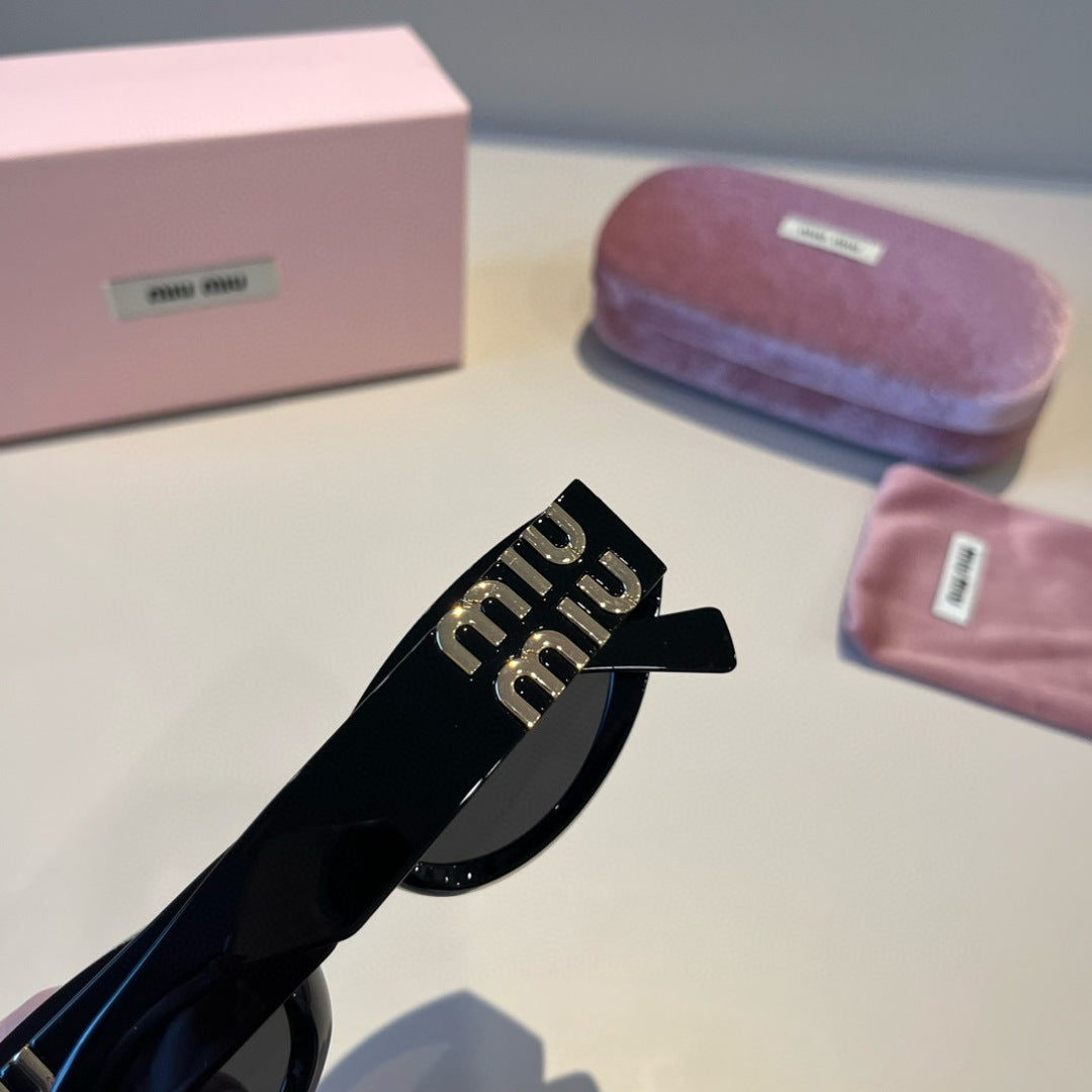 Miu Miu Cat-Eye Black Lens Sunglasses for Men & Women - 432654 - detail image 7