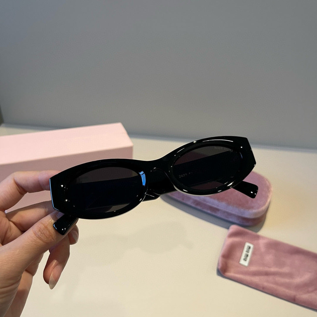 Miu Miu Cat-Eye Black Lens Sunglasses for Men & Women - 382962 - detail image 6