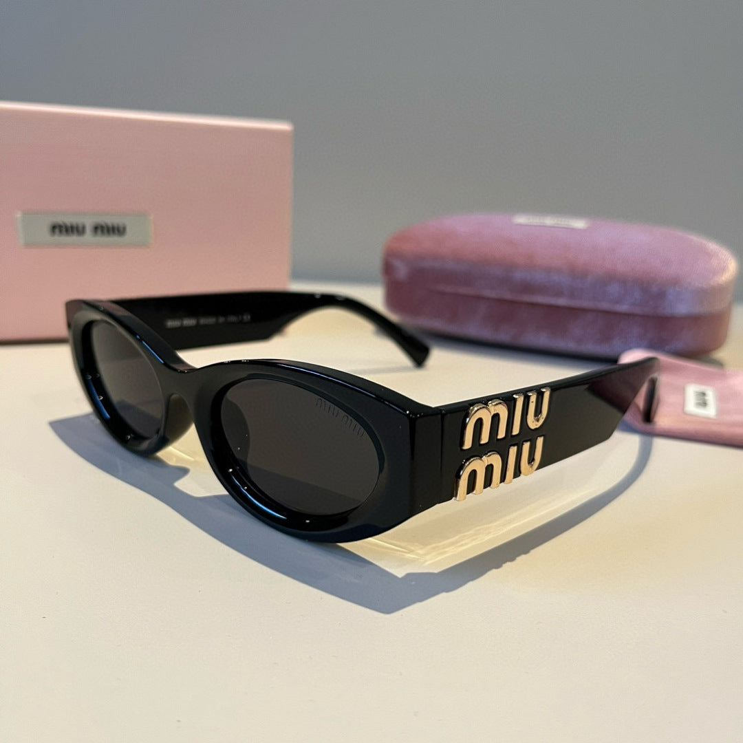 Miu Miu Cat-Eye Black Lens Sunglasses for Men & Women - 432654 - detail image 3