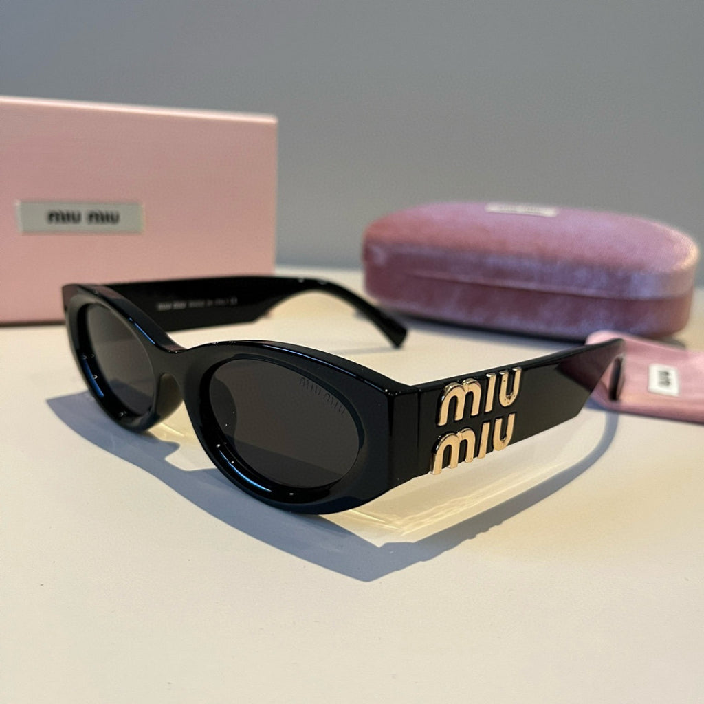 Miu Miu Cat-Eye Black Lens Sunglasses for Men & Women - 382962 - detail image 3
