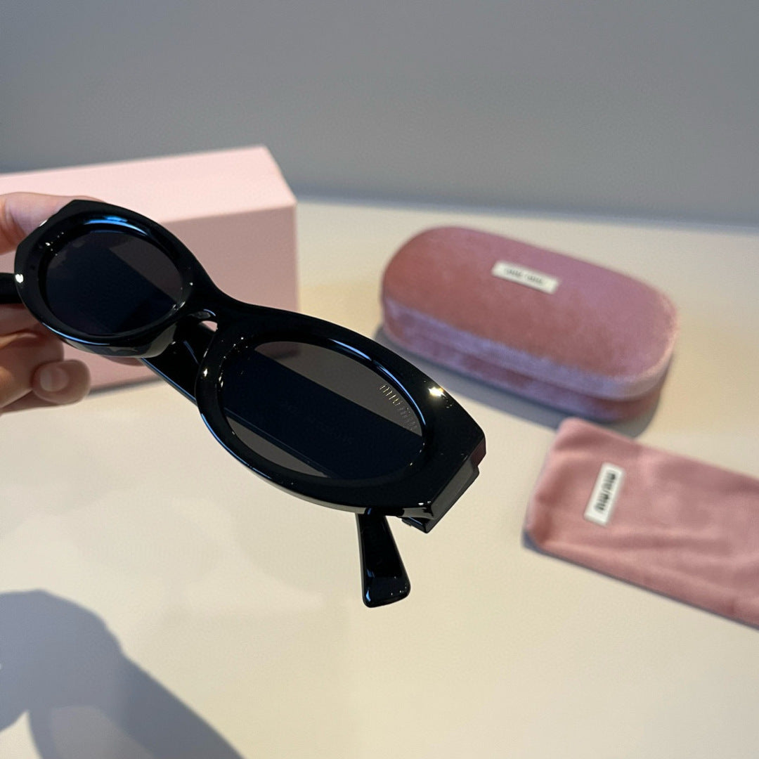 Miu Miu Cat-Eye Black Lens Sunglasses for Men & Women - 432654 - detail image 5