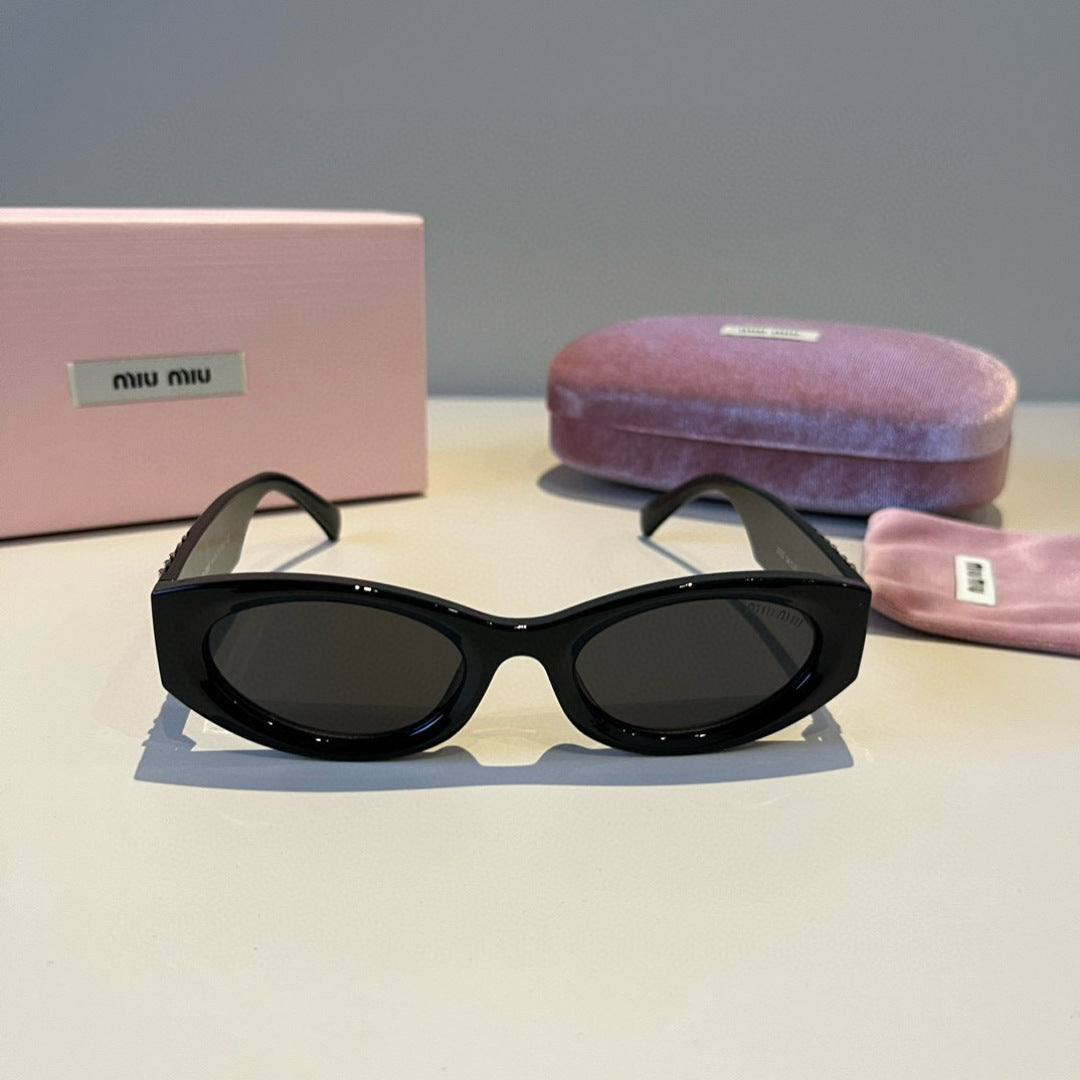 Miu Miu Cat-Eye Black Lens Sunglasses for Men & Women - 382962 - detail image 2