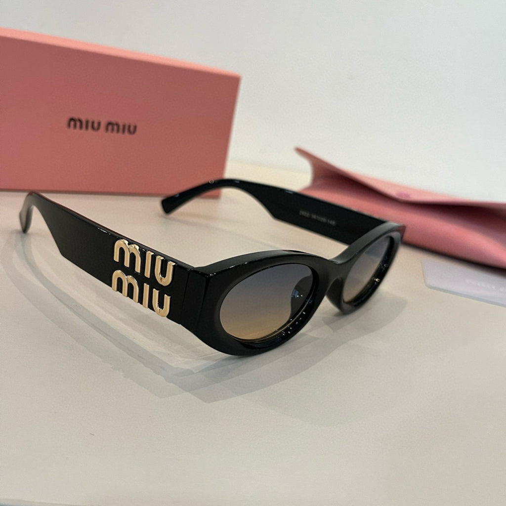 Miu Miu Cat-Eye Silver Lens Sunglasses for Men & Women - 432655