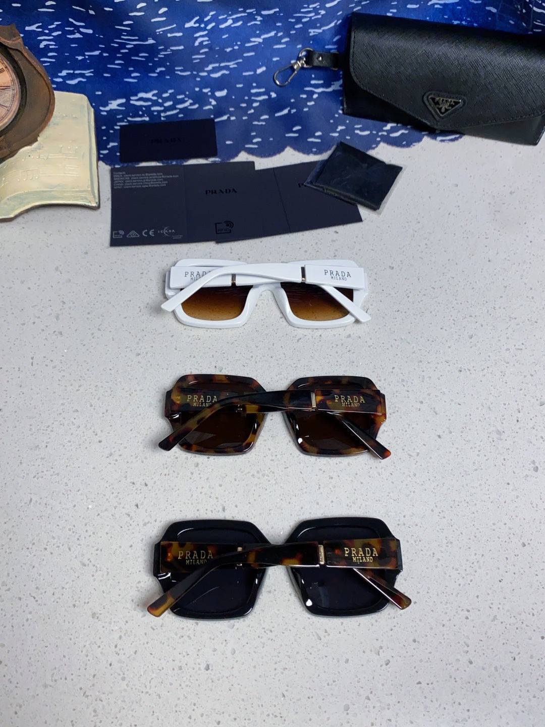 Prada Square Brown Lens Sunglasses for Men & Women - 465605 - detail image 11